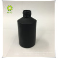 Luxury empty frosted black pump cap glass cosmetics jar bottle